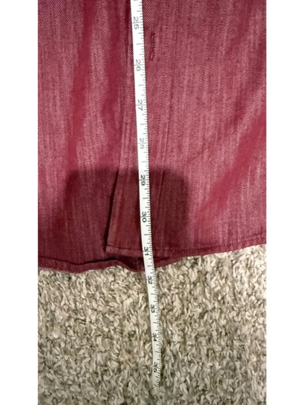 Banana Republic L Untucked Slim Shirt Lot 2 Burgundy Pink